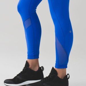 Lululemon Inspire Tight II Cerulean Blue Sz 10